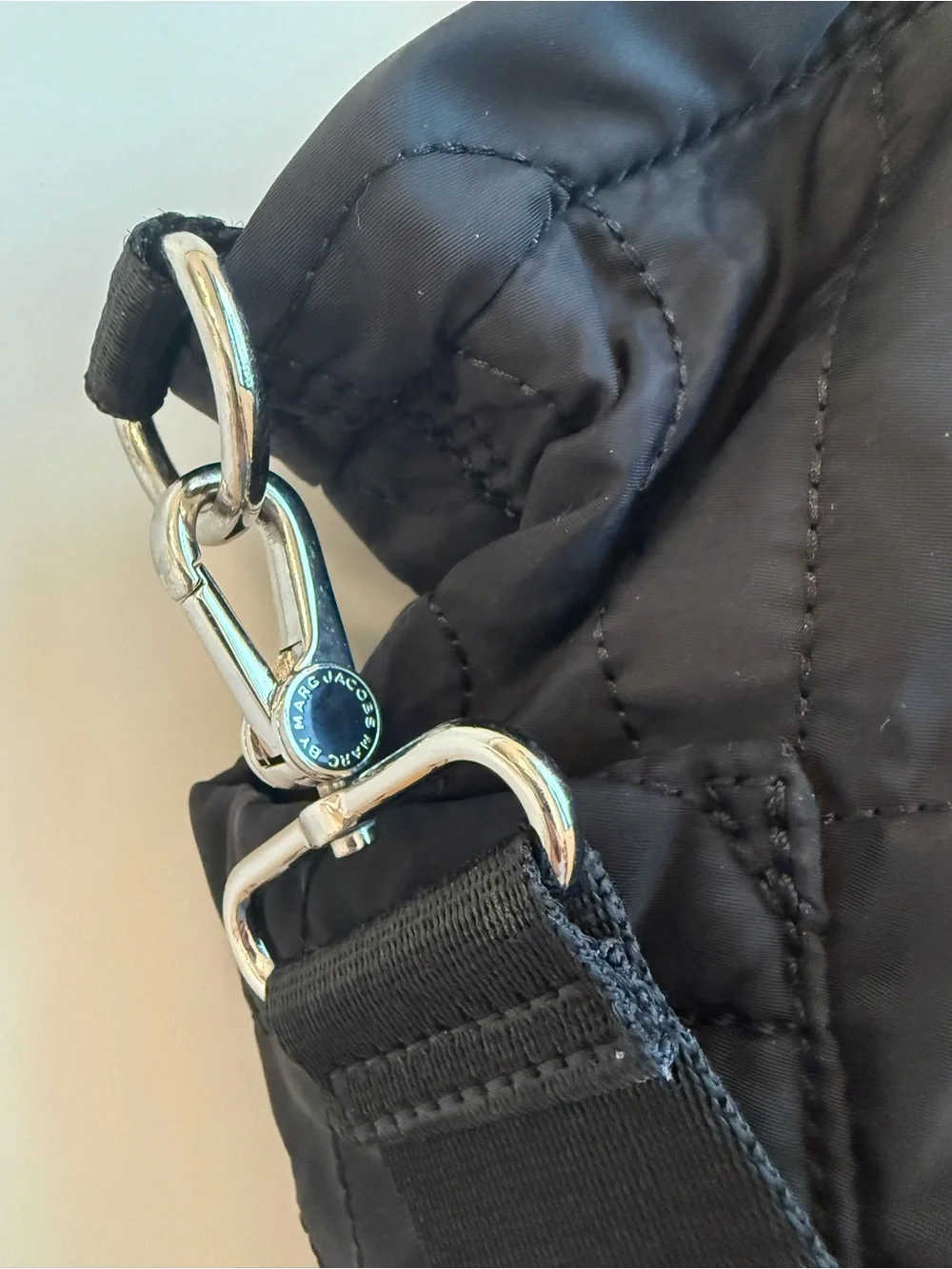 Authentic Marc by Marc Jacobs Black Quilted Tote Bag
